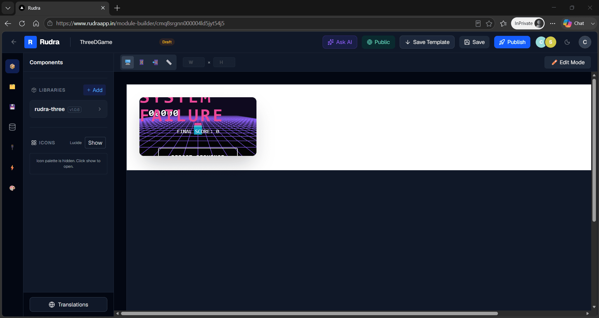 Module Builder Interface